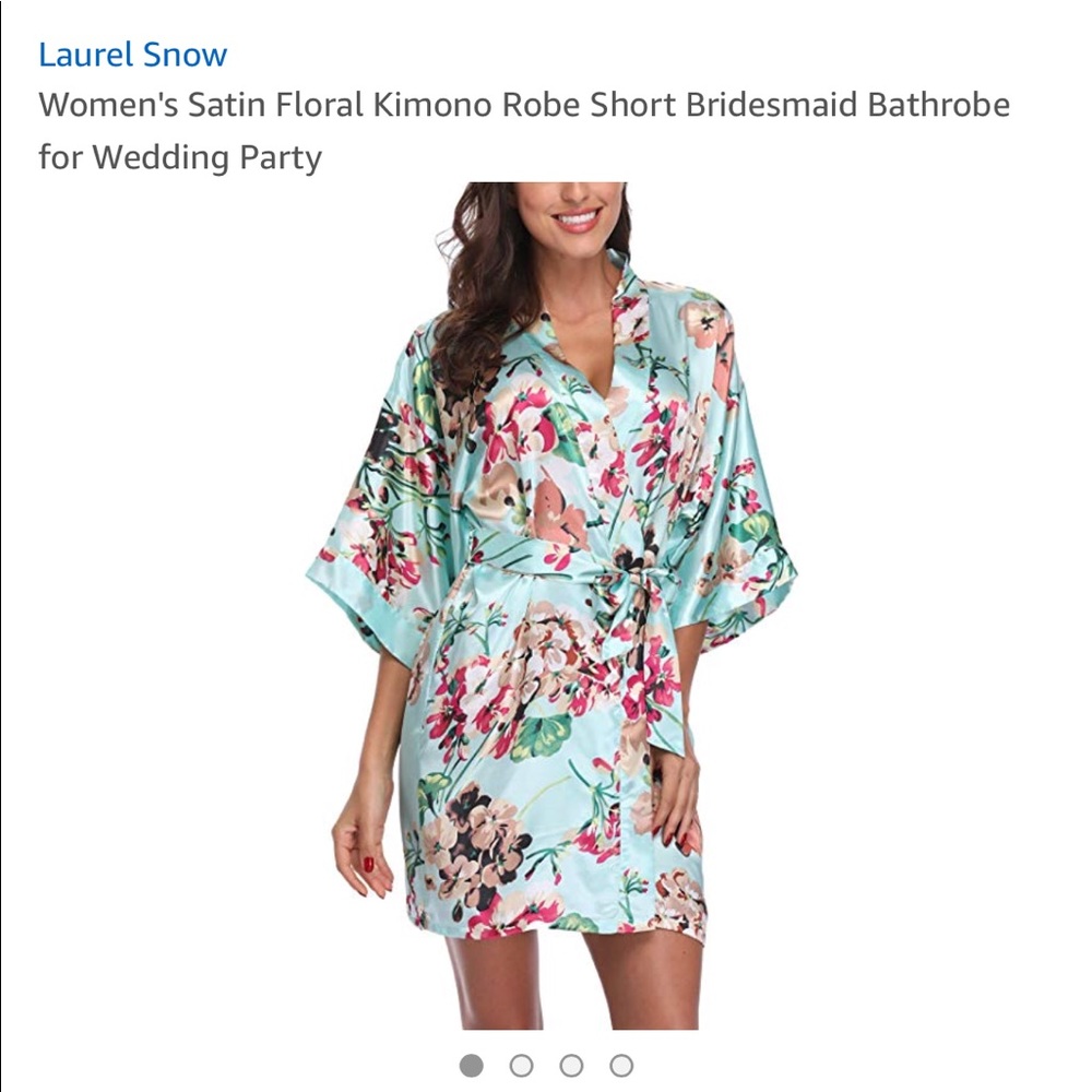 Floral kimono robe bridesmaids